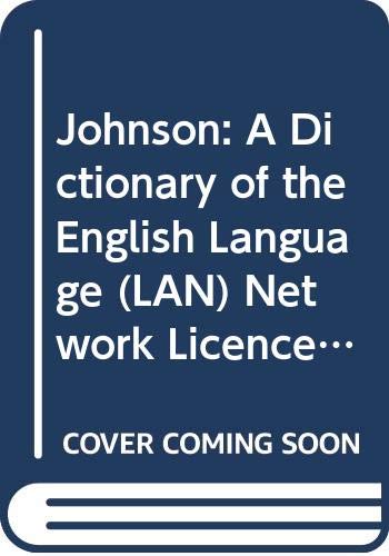 9780521595858: Johnson: A Dictionary of the English Language (LAN) Network Licence for the CD-ROM 0521557658: Local Area Network Licence