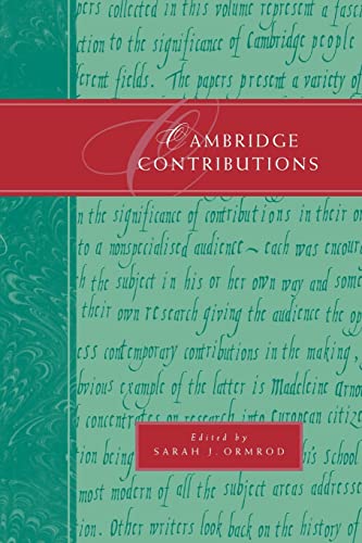 Imagen de archivo de Cambridge Contributions a la venta por WorldofBooks