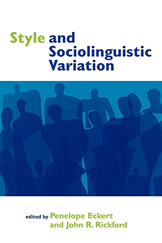 Stock image for Style and Sociolinguistic Variation for sale by Phatpocket Limited