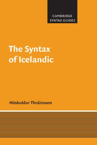 Stock image for The Syntax of Icelandic for sale by Ria Christie Collections