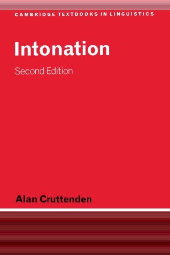 Imagen de archivo de Intonation (Cambridge Textbooks in Linguistics) a la venta por Solr Books