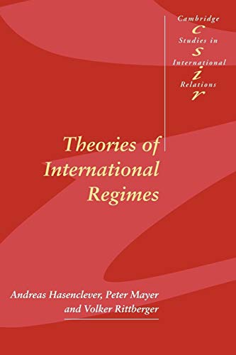 Beispielbild fr Theories of International Regimes zum Verkauf von Better World Books