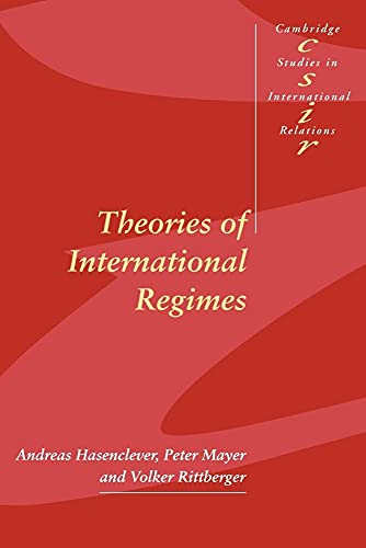 9780521598491: Theories of International Regimes Paperback: 55 (Cambridge Studies in International Relations, Series Number 55)
