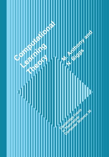 9780521599221: Computational Learning Theory Paperback: An Introduction: 30 (Cambridge Tracts in Theoretical Computer Science, Series Number 30)