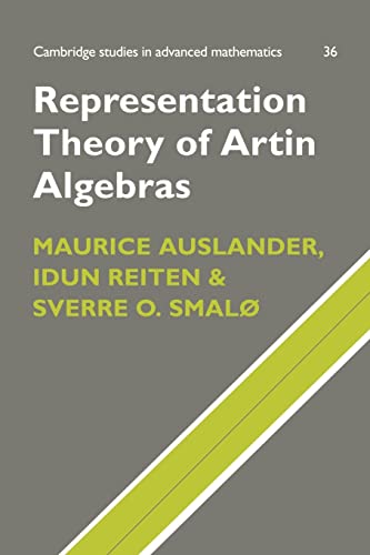 Imagen de archivo de Representation Theory of Artin Algebras, Vol. 36 (Cambridge Studies in Advanced Mathematics) a la venta por Zubal-Books, Since 1961