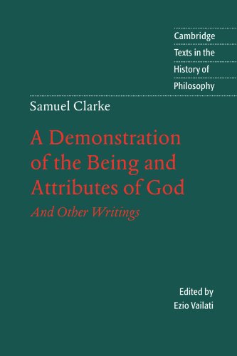 9780521599955: A Demonstration of the Being and Attributes of God And Other Writings (Cambridge Texts in the History of Philosophy)