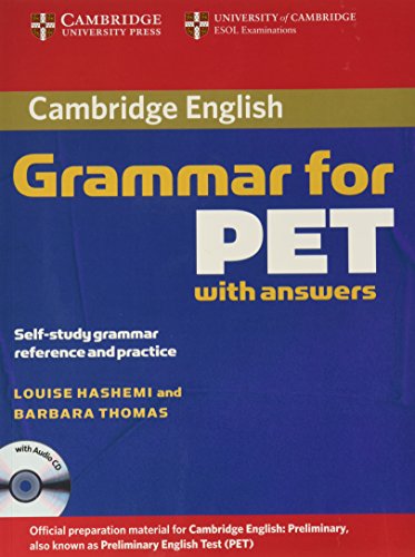 GRAMMAR FOR PET BOOK WITH ANSWERS AND AUDIO CD