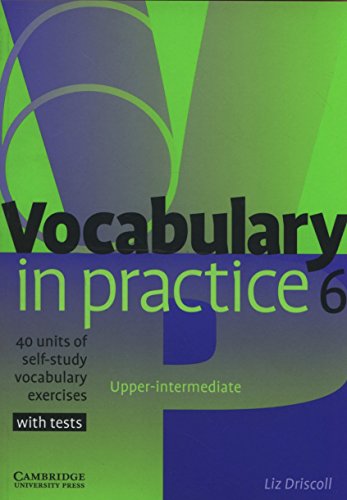 9780521601269: Vocabulary in Practice 6: 40 Units of Self-Study Vocabulary Exercises with Tests: 06 - 9780521601269 (SIN COLECCION)