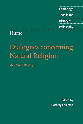 Beispielbild fr Hume: Dialogues Concerning Natural Religion: And Other Writings (Cambridge Texts in the History of Philosophy) zum Verkauf von WorldofBooks