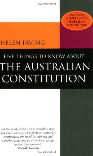 9780521603706: Five Things to Know About the Australian Constitution Paperback