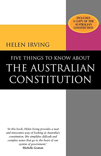 Stock image for Five Things to Know About the Australian Constitution for sale by MusicMagpie