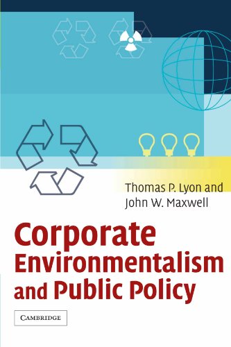 Beispielbild fr Corporate Environmentalism and Public Policy zum Verkauf von Powell's Bookstores Chicago, ABAA
