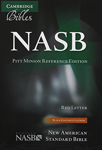 Stock image for NASB Pitt Minion Reference Bible, Black Goatskin Leather, Red Letter Text NS446:XR for sale by Chiron Media