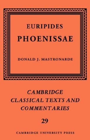 Imagen de archivo de Euripides: Phoenissae (Cambridge Classical Texts and Commentaries) a la venta por Chiron Media
