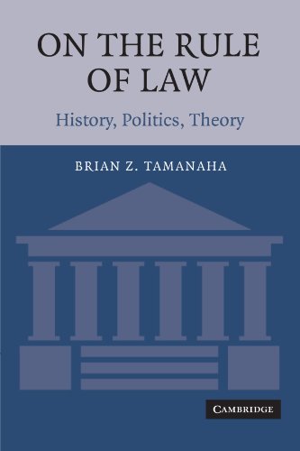 9780521604659: On The Rule of Law: History, Politics, Theory