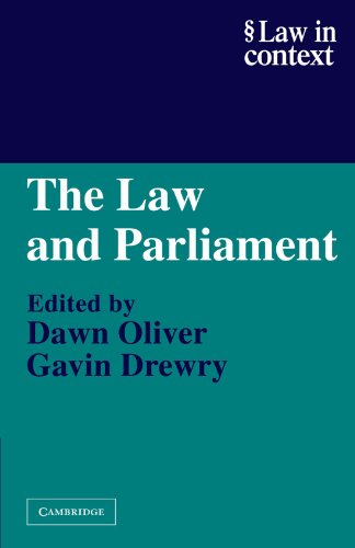 Stock image for The Law And Parliament Pb for sale by Iridium_Books