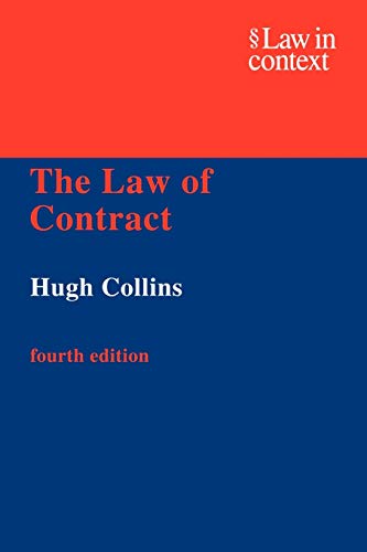 Stock image for The Law of Contract (Law in Context) for sale by Phatpocket Limited