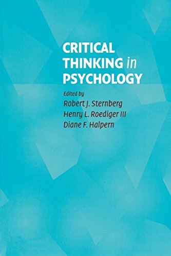 Stock image for Critical Thinking in Psychology for sale by SecondSale