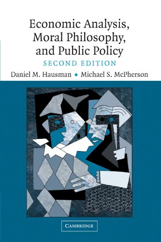 Imagen de archivo de Economic Analysis, Moral Philosophy and Public Policy a la venta por KuleliBooks