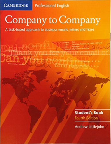 Stock image for COMPANY TO COMPANY STUDENT BOOK - 4TH EDITION for sale by Chapitre.com : livres et presse ancienne
