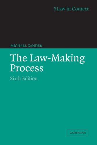 Imagen de archivo de The Law-Making Process (Law in Context) a la venta por SecondSale