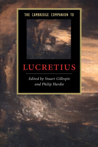 Imagen de archivo de The Cambridge Companion to Lucretius (Cambridge Companions to Literature) a la venta por BooksRun