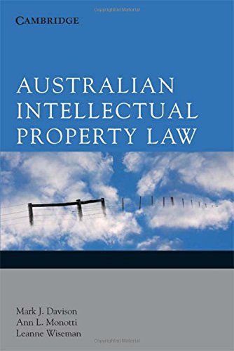 9780521613385: Australian Intellectual Property Law: 0