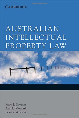 9780521613385: Australian Intellectual Property Law