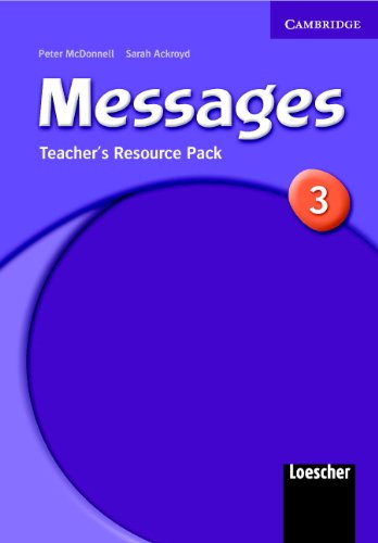 Imagen de archivo de Messages 3 Teacher's Resource Pack Italian Version (Messages 3 Student's Multimedia Pack Italian Edition) a la venta por THE SAINT BOOKSTORE