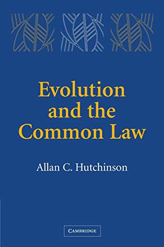 9780521614917: Evolution and the Common Law