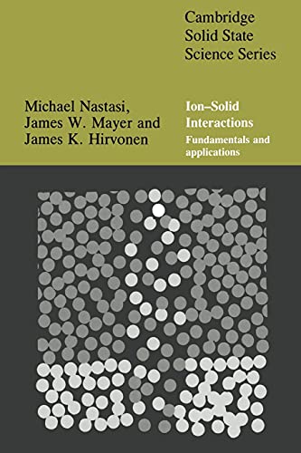 9780521616065: Ion-Solid Interactions: Fundamentals and Applications