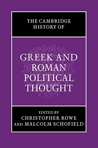 Imagen de archivo de The Cambridge History of Greek and Roman Political Thought (The Cambridge History of Political Thought) a la venta por Alplaus Books