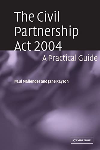 Beispielbild fr The Civil Partnership Act 2004: A Practical Guide zum Verkauf von Powell's Bookstores Chicago, ABAA