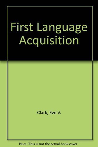 9780521620031: First Language Acquisition