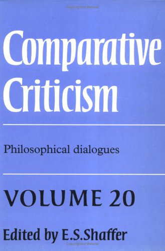 9780521622417: Comparative Criticism: Volume 20, Philosophical Dialogues