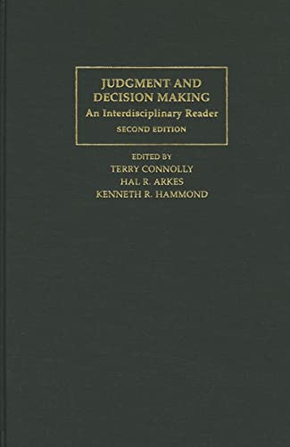 Imagen de archivo de Judgment and Decision Making: An Interdisciplinary Reader a la venta por Libris Hardback Book Shop