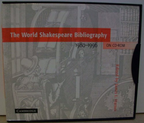 Stock image for The World Shakespeare Bibliography on CD-ROM 1980-1996 for sale by Powell's Bookstores Chicago, ABAA