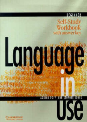 9780521627054: Language in Use Beginner Self-study workbook with answer key