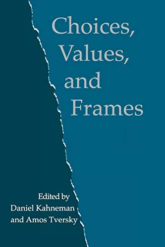 Imagen de archivo de Choices, Values, and Frames a la venta por WorldofBooks