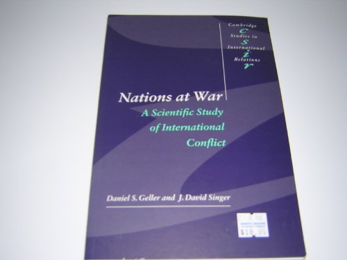 Stock image for Nations at War: A Scientific Study of International Conflict (Cambridge Studies in International Relations, Series Number 58) for sale by Wonder Book