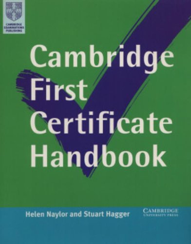 Stock image for Cambridge First Certificate Handbook for sale by Ammareal