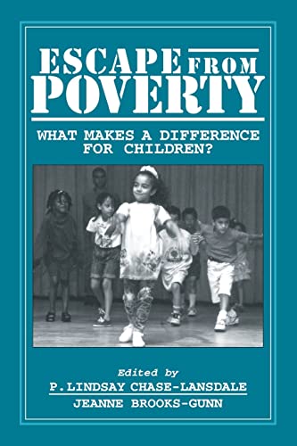 Imagen de archivo de Escape from Poverty: What Makes a Difference for Children? a la venta por Wonder Book