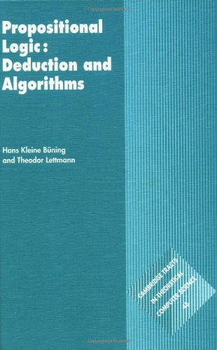 Beispielbild fr Propositional Logic: Deduction and Algorithms zum Verkauf von Ammareal