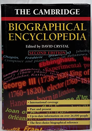 The Cambridge Biographical Encyclopedia - Crystal, David (editor)