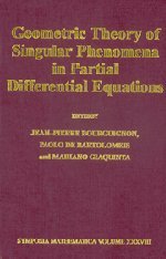 Beispielbild fr Geometric Theory of Singular Phenomena in Partial Differential Equations (Symposia Mathematica) zum Verkauf von Powell's Bookstores Chicago, ABAA