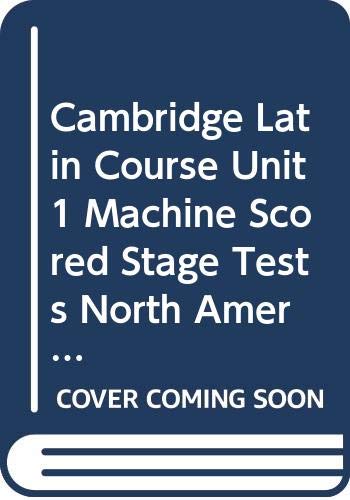 Imagen de archivo de Cambridge Latin Course Unit 1 Machine Scored Stage Tests North American Edition a la venta por Mahler Books