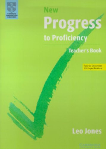 Stock image for New Progress to Proficiency Teacher's Book for sale by medimops