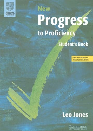 Stock image for New Progress to Proficiency Students book (Cambridge Books for Cambridge Exams) for sale by Brit Books