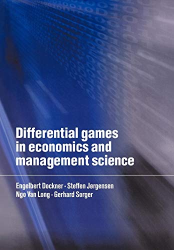 Imagen de archivo de Differential Games Econ Mgmt Sci a la venta por WorldofBooks