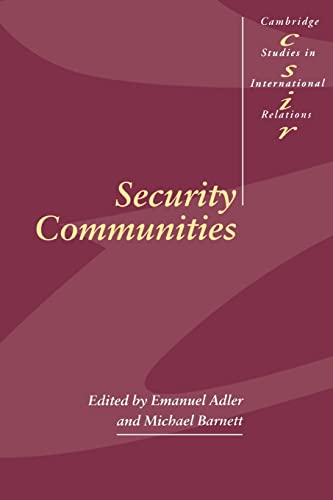 9780521639538: Security Communities Paperback: 62 (Cambridge Studies in International Relations, Series Number 62)